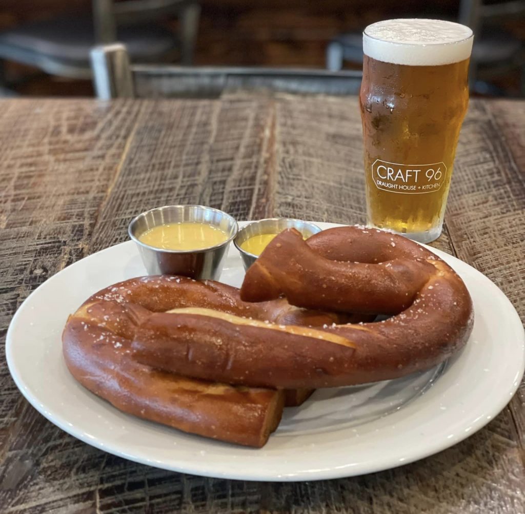 Craft 96 - Soft Pretzel served with beer mustard